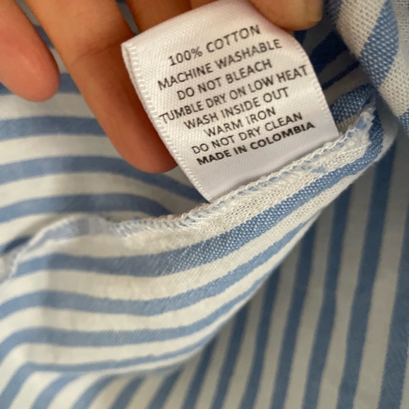 Salua Lingerie Shawl Collar Striped Boyfriend Shirt - Picture 6 of 7